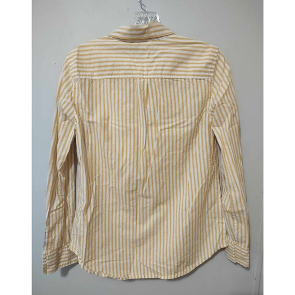 GAP | Women's Yellow & White Striped Button Up Shirt Size XS - Picture 5 of 5